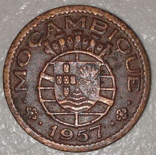 1957 - 50 CENTAVOS - MOCAMBIQUE - MOZAMBIQUE - (Bronze)